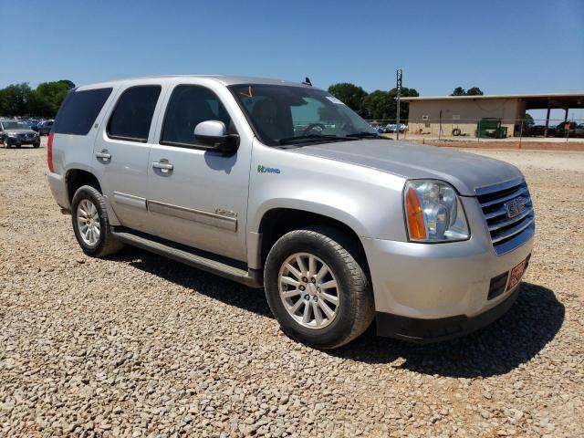 1GKUCFDJ4AR246324 - 2010 GMC YUKON HYBRID SILVER photo 4