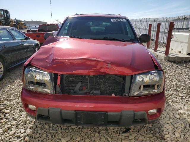 1GNDT13S542126030 - 2004 CHEVROLET TRAILBLAZE LS RED photo 5