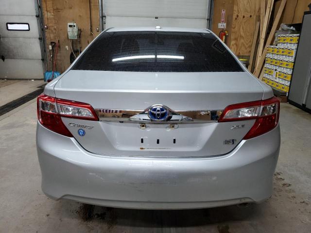 4T1BD1FK8CU003605 - 2012 TOYOTA CAMRY HYBRID SILVER photo 6