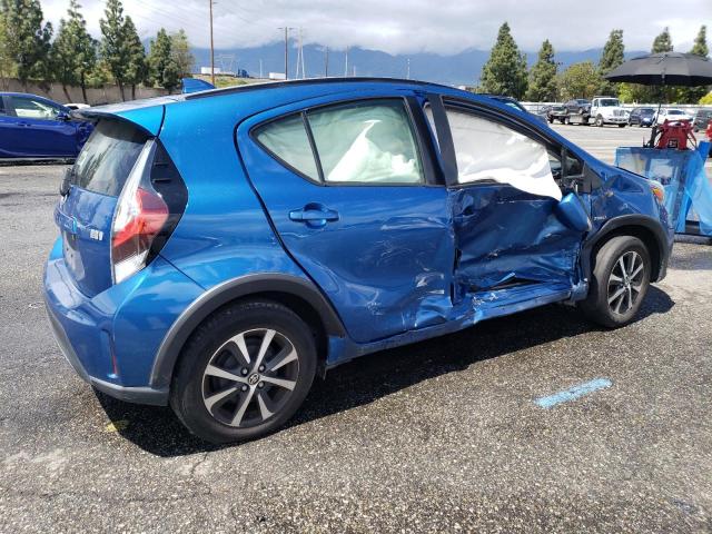 JTDKDTB38J1603215 - 2018 TOYOTA PRIUS C BLUE photo 3