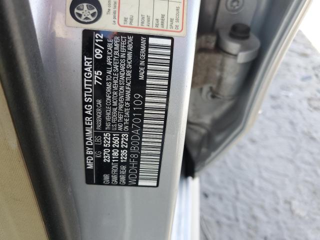 WDDHF8JB0DA701109 - 2013 MERCEDES-BENZ E 350 4MATIC SILVER photo 13