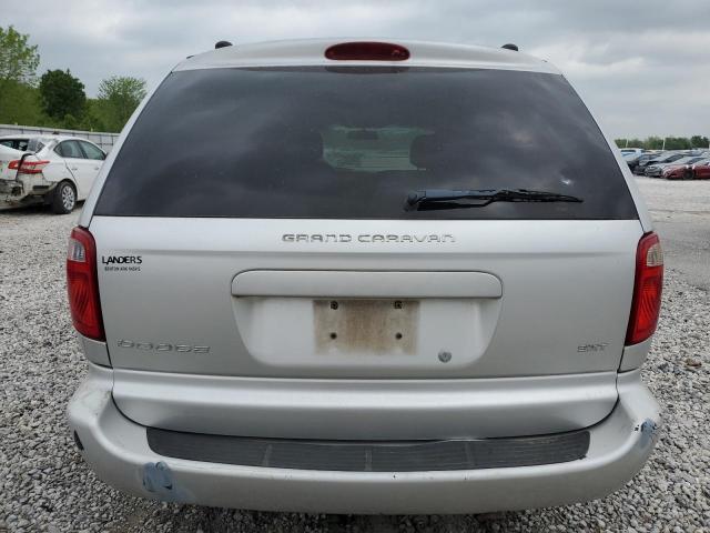 2D4GP44L34R599268 - 2004 DODGE GRAND CARA SXT SILVER photo 6