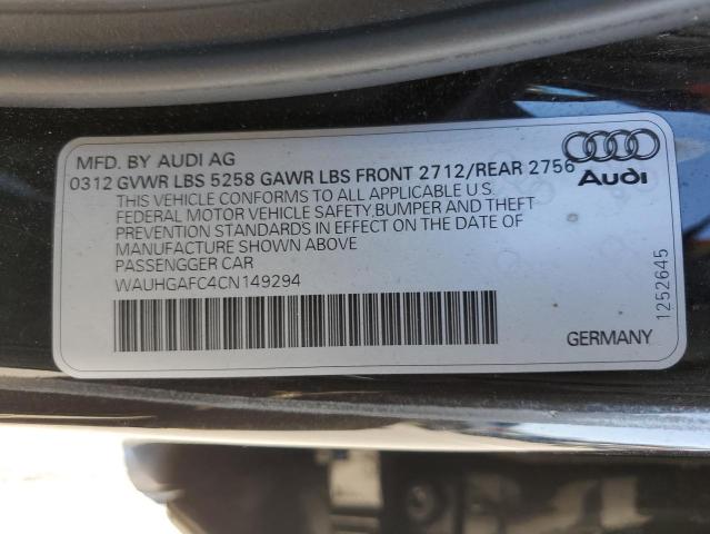 WAUHGAFC4CN149294 - 2012 AUDI A6 PRESTIGE Qara foto 12