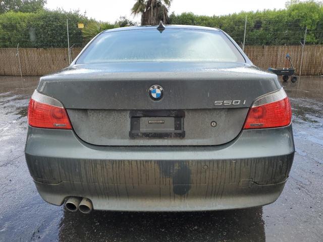 WBANB53537CP06017 - 2007 BMW 550 I GRAY photo 6