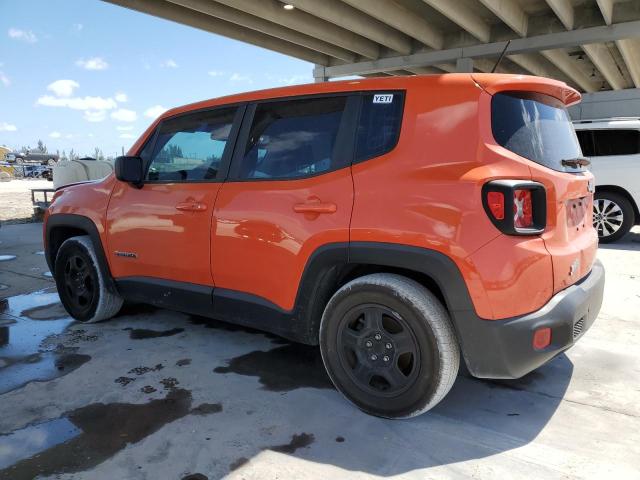 ZACCJAAB9HPF04651 - 2017 JEEP RENEGADE SPORT ORANGE photo 2