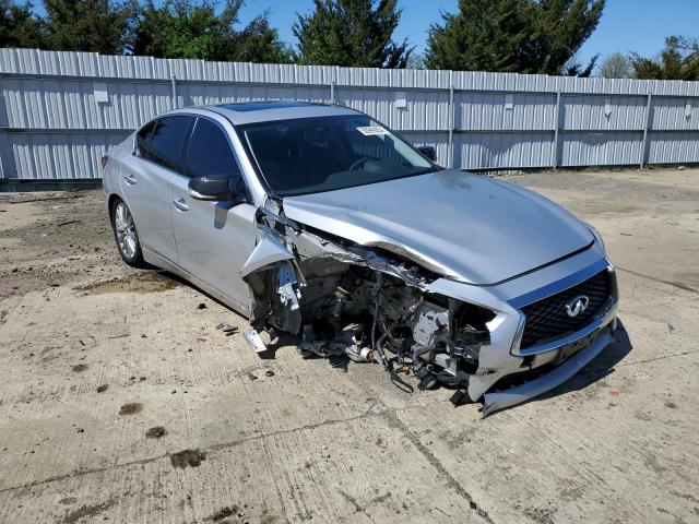 JN1EV7AR8KM559629 - 2019 INFINITI Q50 LUXE SILVER photo 4