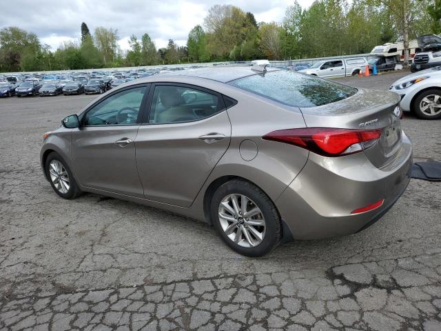 5NPDH4AE4GH724928 - 2016 HYUNDAI ELANTRA SE BEIGE photo 2