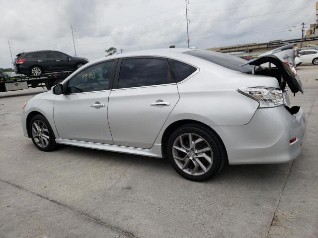 3N1AB7AP9FY354863 - 2015 NISSAN SENTRA S SILVER photo 2