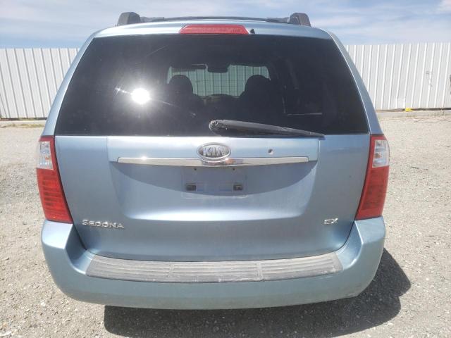 KNDMB233866081994 - 2006 KIA SEDONA EX BLUE photo 6