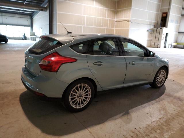 1FAHP3R47CL458360 - 2012 FORD FOCUS BEV TURQUOISE photo 3