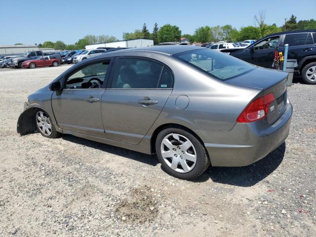 1HGFA16516L053573 - 2006 HONDA CIVIC LX GRAY photo 2