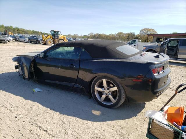 2G1FB3D33D9128487 - 2013 CHEVROLET CAMARO LT BLACK photo 2