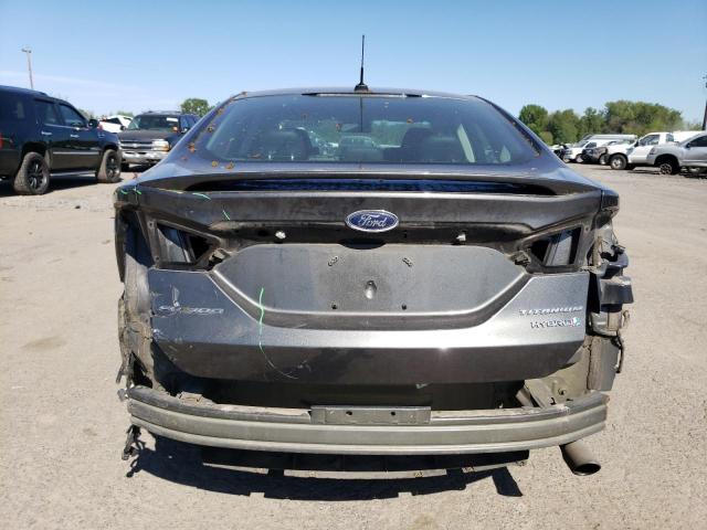 3FA6P0RU5GR331104 - 2016 FORD FUSION TITANIUM HEV GRAY photo 6