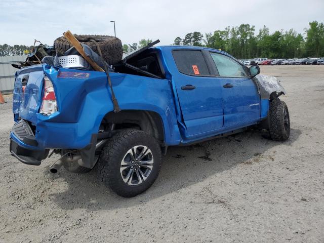 1GCGTDEN6N1330812 - 2022 CHEVROLET COLORADO Z71 BLUE photo 3