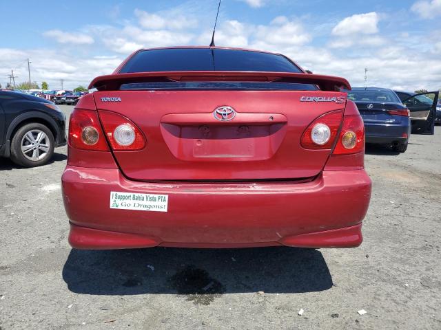 1NXBR32E67Z805640 - 2007 TOYOTA COROLLA CE RED photo 6