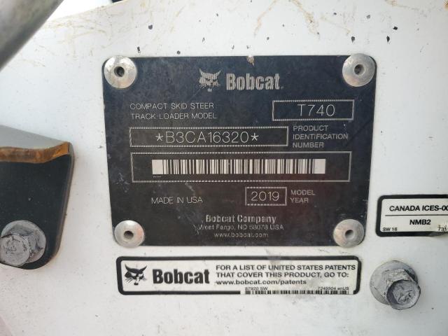 B3CA16320 - 2019 BOBCAT T740 WHITE photo 10