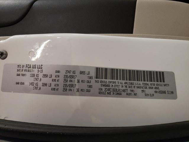 2C4RC1BG9LR114877 - 2020 CHRYSLER PACIFICA TOURING L Ağ foto 13