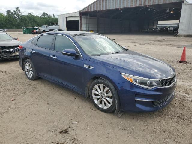 5XXGU4L3XGG119229 - 2016 KIA OPTIMA EX BLUE photo 4