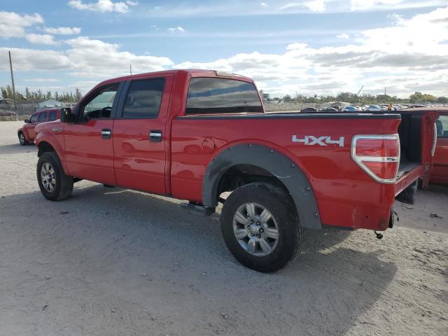 1FTPW14V79FA01116 - 2009 FORD F150 SUPERCREW RED photo 2