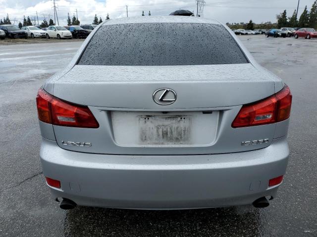 JTHBE262465009115 - 2006 LEXUS IS 350 SILVER photo 6