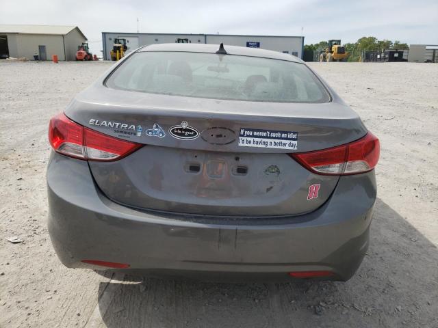 5NPDH4AEXDH381893 - 2013 HYUNDAI ELANTRA GLS GRAY photo 6