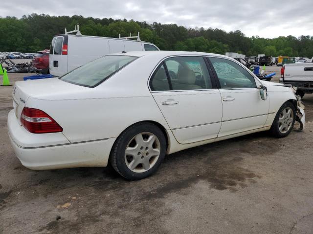 JTHBN36F040140643 - 2004 LEXUS LS 430 WHITE photo 3