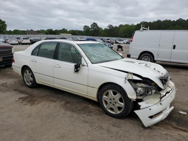 JTHBN36F040140643 - 2004 LEXUS LS 430 WHITE photo 4