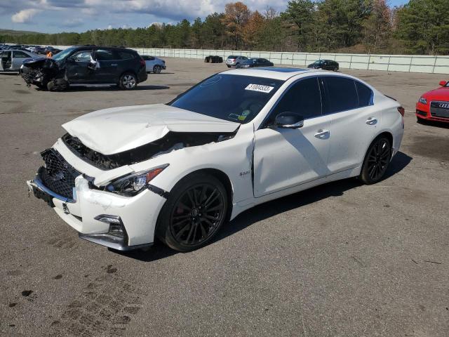 JN1FV7AR0KM801236 - 2019 INFINITI Q50 RED SPORT 400 WHITE photo 1