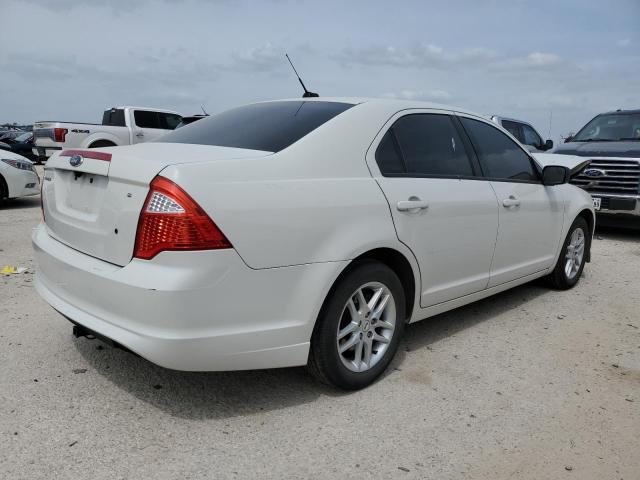 3FAHP0GA7CR376685 - 2012 FORD FUSION S WHITE photo 3