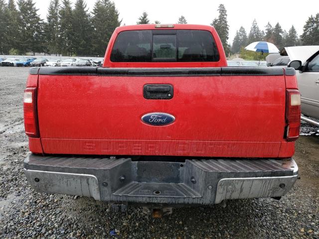1FTSW21R18EB19559 - 2008 FORD F250 SUPER DUTY RED photo 6