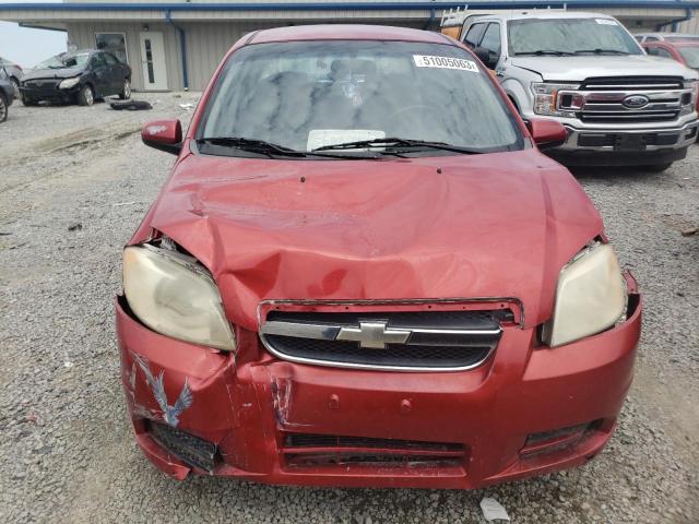 KL1TD56698B256865 - 2008 CHEVROLET AVEO BASE BURGUNDY photo 5