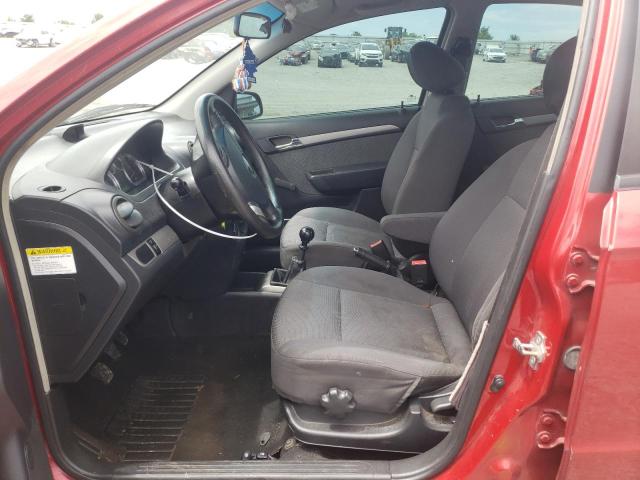 KL1TD56698B256865 - 2008 CHEVROLET AVEO BASE BURGUNDY photo 7