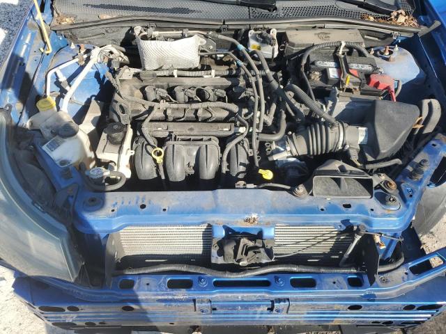 1FAHP3GN7BW161792 - 2011 FORD FOCUS SES BLUE photo 11