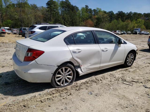 19XFB2F96CE312163 - 2012 HONDA CIVIC EXL თეთრი ფოტო 3