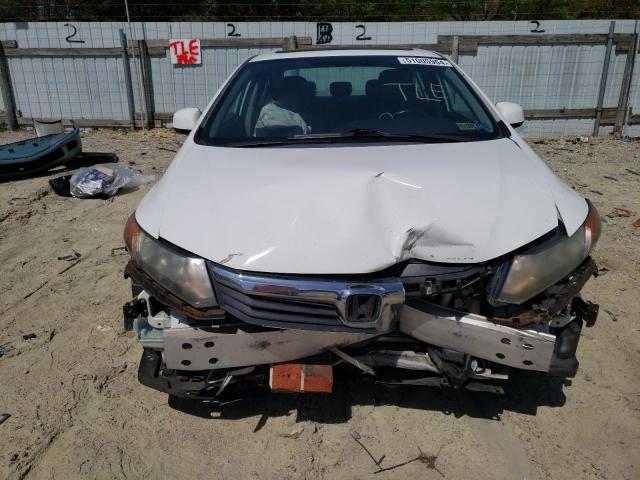 19XFB2F96CE312163 - 2012 HONDA CIVIC EXL თეთრი ფოტო 5