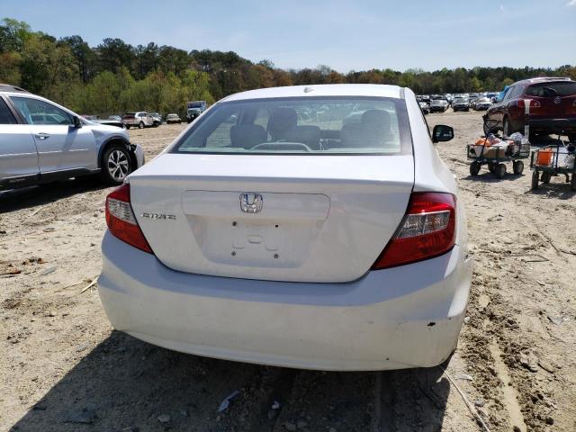 19XFB2F96CE312163 - 2012 HONDA CIVIC EXL თეთრი ფოტო 6