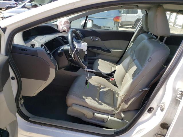 19XFB2F96CE312163 - 2012 HONDA CIVIC EXL თეთრი ფოტო 7