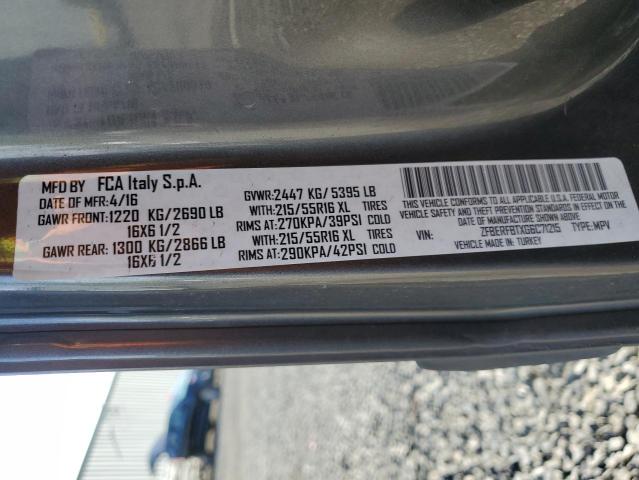ZFBERFBTXG6C71215 - 2016 RAM PROMASTER SLT GRAY photo 14