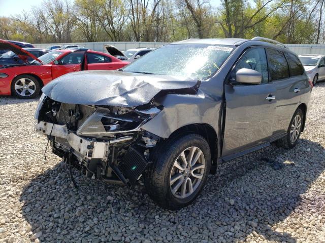 5N1AR2MM7FC711782 - 2015 NISSAN PATHFINDER S GRAY photo 1