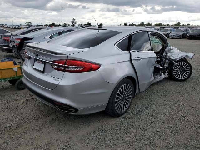 3FA6P0K95HR168221 - 2017 FORD FUSION TITANIUM SILVER photo 3