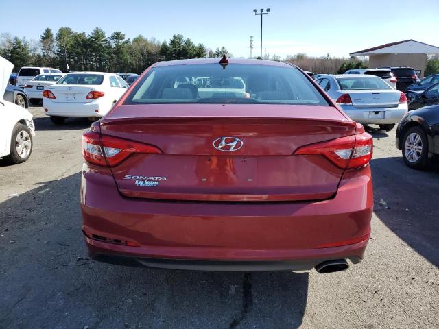 5NPE24AF6FH244385 - 2015 HYUNDAI SONATA SE RED photo 6