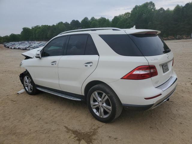 4JGDA5HB2DA210516 - 2013 MERCEDES-BENZ ML 350 4MATIC WHITE photo 2