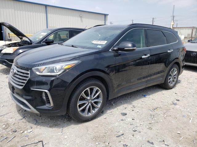 KM8SN4HF8HU168351 - 2017 HYUNDAI SANTA FE SE BLACK photo 1