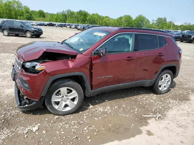 3C4NJDBB3NT151210 - 2022 JEEP COMPASS LATITUDE BURGUNDY photo 1