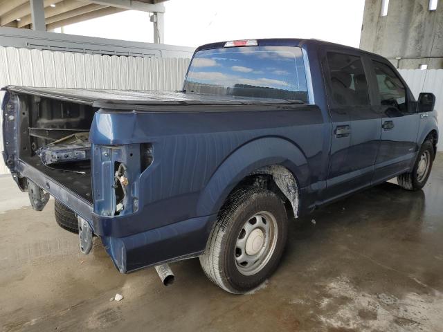 1FTEW1CP0HKE53361 - 2017 FORD F150 SUPERCREW BLUE photo 3