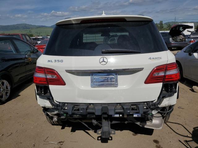 4JGDA5HB2CA002098 - 2012 MERCEDES-BENZ ML 350 4MATIC WHITE photo 6