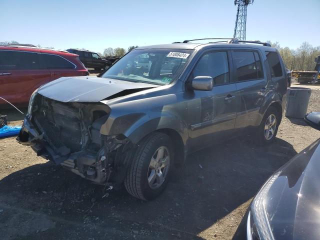 5FNYF4H68BB035438 - 2011 HONDA PILOT EXL GRAY photo 1