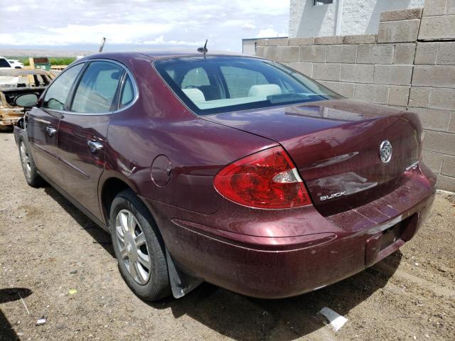 2G4WC582271115956 - 2007 BUICK LACROSSE CX BURGUNDY photo 2