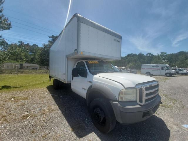 1FDXF46P25EC37989 - 2005 FORD F450 SUPER DUTY WHITE photo 1