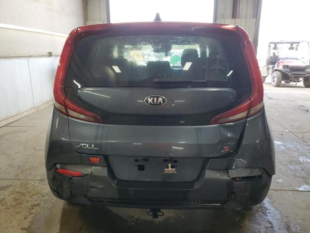 KNDJ23AUXL7052698 - 2020 KIA SOUL LX GRAY photo 6